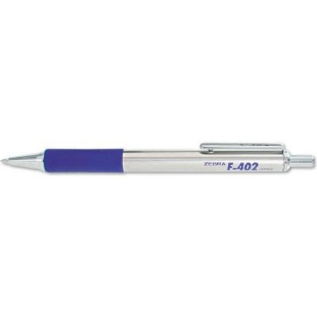 ZEBRA PEN Zebra F-402 Ballpoint Retractable Pen, Blue Ink, Fine 29220